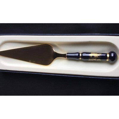 Weimer Porcelain and Gold Cake Server- Wellner Auer Bestecke Made in Germany Serveware - BBL & Co.