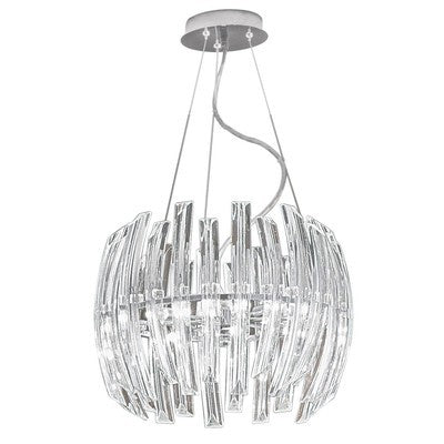 Eglo 89205A Drifter Chandelier Hanging Light, Chrome - BBL & Co.