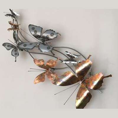 ARTISAN HOUSE SPRING BUTTERFLIES CHROME S/2n Metal Wall Decor - BBL & Co.