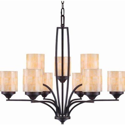 Golden Lighting GOL-1220-9-RT Empyreal 9 Light Chandelier - BBL & Co.