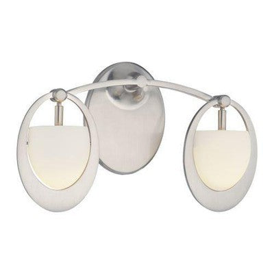 George Kovacs P5902-084 Earring 2 Light Bathroom in Brushed Nickel - BBL & Co.