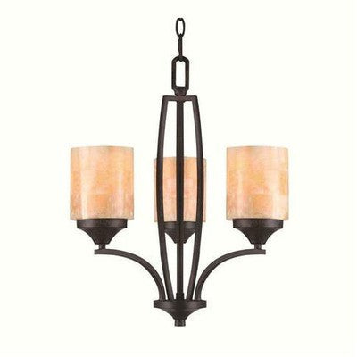 Golden Lighting 1220-M3RT Empyreal Roan Timber Mini Chandelier - 1220-M3RT - BBL & Co.