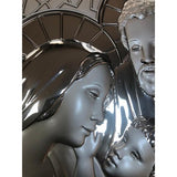 Wall Decor Argenti Preziosi Holy Family Silver 20" x 8"  Made in Italy - BBL & Co.