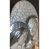 Wall Decor Argenti Preziosi Holy Family Silver 20" x 8"  Made in Italy - BBL & Co.