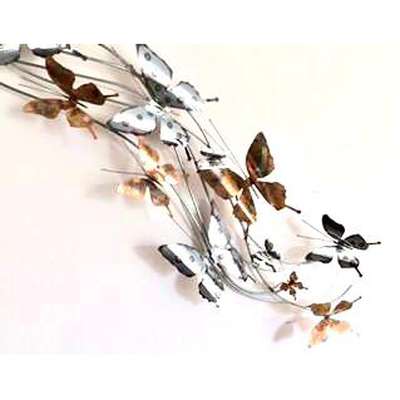 ARTISAN HOUSE SPRING BUTTERFLIES CHROME S/2n Metal Wall Decor - BBL & Co.