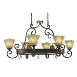 Golden Lighting 3890-PR62 Meridian 27 Inch Lighted Pot Rack - BBL & Co.