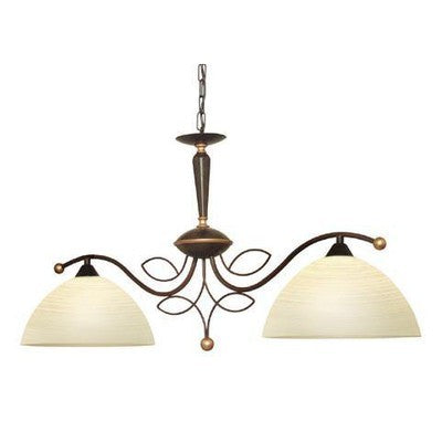 Eglo 89134A Beluga 2 Light Island Light in Antique Brown 89134A - BBL & Co.