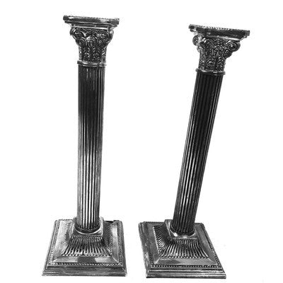 Pair of Byzantine Candlesticks 10" x 3" - BBL & Co.