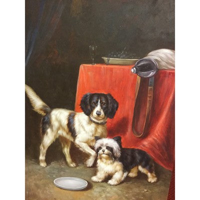 Oil Painting Canine Duo 24