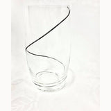 Clear Drinking Glasses With Black Swirl - BBL & Co.