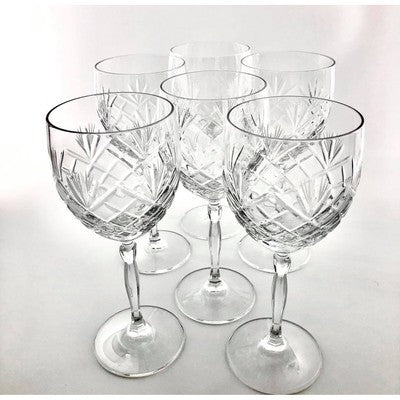 Oxford Crystal Goblet Glasses Set of 6 - BBL & Co.