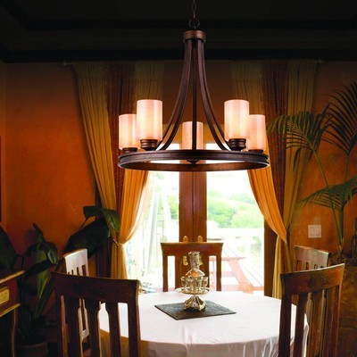 Golden Lighting 1051-5 SBZ Hidalgo 5 Light Chandelier, Sovereign Bronze Finish - BBL & Co.