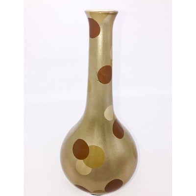 HMH Golden Vase with Circles - BBL & Co.