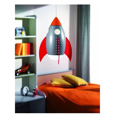 Philips 40204/55/48 KidsPlace Rocketship Pendant Light, Multi-colored - BBL & Co.