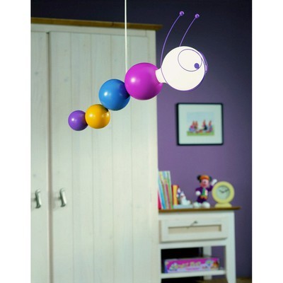 Philips 400935548 KidsPlace Ruby the Caterpillar Pendant Light, Multi-colored - BBL & Co.