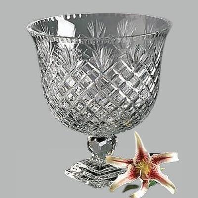 Badash Lead Crystal TA429 Clear Oxford Round Centerpiece - BBL & Co.