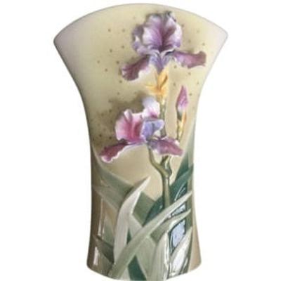 Franz Collection Paradise Calls Iris Grace Design Sculptured Porcelain Large Flower Vase FZ0714 - BBL & Co.