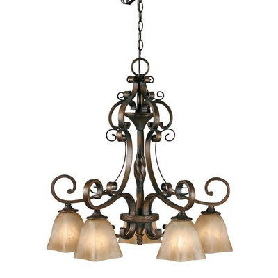 Golden 3890-D5 GB Golden Lighting - 3890-D5 GB - 5 Light Nook Chandelier - BBL & Co.