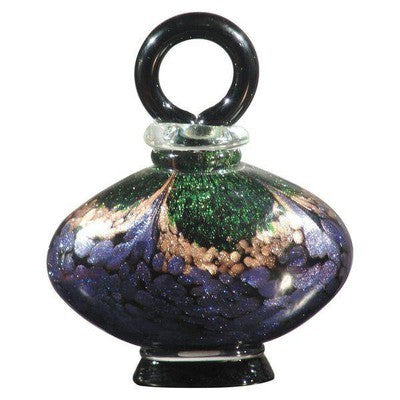 Dale Tiffany Favrille Emerald Mardi Gras Hand Blown Art Glass Perfume Bottle PG70377 - BBL & Co.