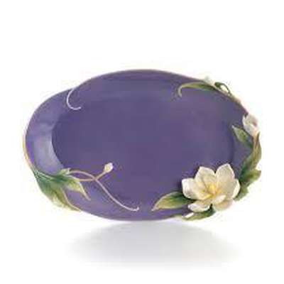 Franz Collection Southern Charm Magnolia Ornamental Platter FZ01536 - BBL & Co.