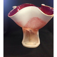 Freeform White and Red Vase - BBL & Co.